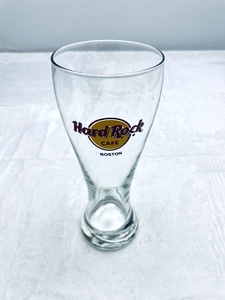 Vintage Hard Rock Cafe Boston Tall 20oz Pilsner Beer Glass ** Closed Location ** - Picture 1 of 5