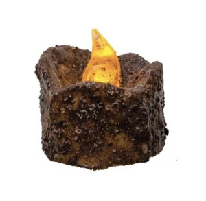 Candela tealight timer senape bruciata sfarfallio - Foto 1 di 1