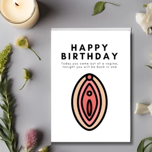 Funny BF Birthday Card Funny Husband Dirty Inappropriate Crude Humour Greeting - Picture 1 of 10