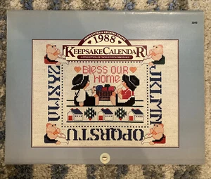 Counted Cross Stitch "Keepsake Calendar 1988"; 12 designs - Picture 1 of 3