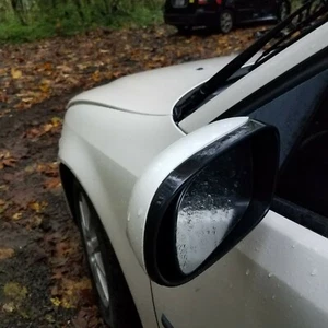 Saab mirror 9-3 2003-2012 sedan or wagon with power heated w/o memory white 93 - Picture 1 of 2