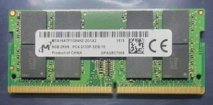 Micron PC4-17000 PC4 2133P 8GB 1X8GB DDR4 2RX8 2133MHz 260pin Laptop Memory - Picture 1 of 1