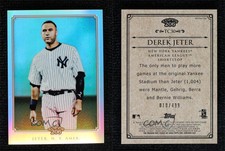2010 Topps Chrome Topps 206 Chrome Refractor /499 Derek Jeter #TC30 HOF
