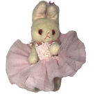 Steiff or Schuco? Miniature Mohair Vtg Plush Bunny Rabbit Fully Jointed Figurine