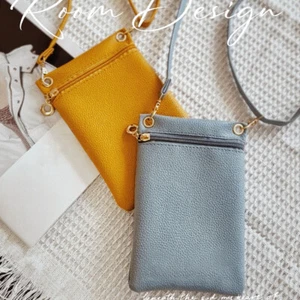 Women's Crossbody Phone Bag PU Litchi Pattern Long Shoulder Strap Adjustable 1PC - Foto 1 di 26