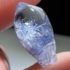 1,9Ct sehr seltenes natürliches schönes blaues Dumortierit Kristall Polierpräparat - Bild 1 von 8
