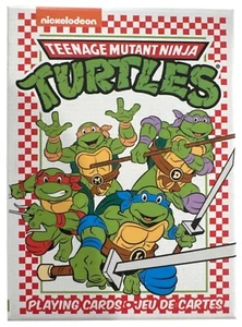 Teenage Mutant Ninja Turtles Playing Cards Deck 3.5"x2.5" Nickelodeon Heroes - Picture 1 of 2