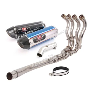 For Suzuki GSXR600 GSXR750 2011-2023 Whole Exhaust System Header Muffler Pipe - Foto 1 di 16