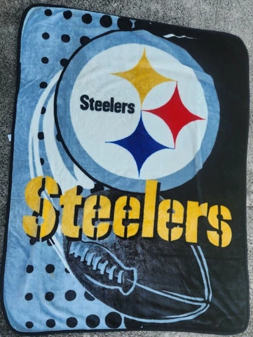 Large Pittsburgh Steelers Blanket Throw Vintage 78 X67 The Northwest Company Cover