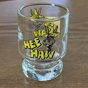 Vintage Hee Haw TV Show Shot Glass Grand Ole Opry Country Music Braying Donkey - Picture 1 of 5