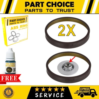 2X REAR DISCS ABS MAGNETIC PICKUP TONE RING Fits PEUGEOT 3008 5008 - Image 1 of 3