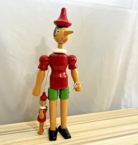 Vintage 12" Tonna Omegna Pinocchio Holzgelenk Spielzeug - Made in Italy - Bild 1 von 5