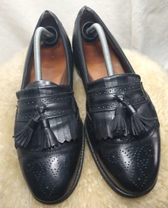 ALLEN EDMONDS BRIDGETON ELEGANTER HALBSCHUH LEDER KILTIE MIT QUASTE GRÖSSE 11 D SCHWARZ - Bild 1 von 19