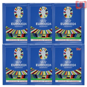 Lot Of 6 Topps Euro 2024 Sticker Packs Sealed - Picture 1 of 1