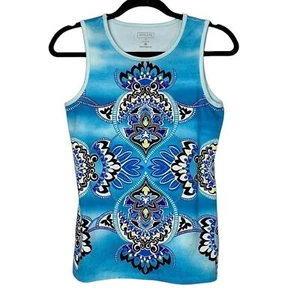 Camiseta sin mangas de yoga con estampado de mandala Athleta talla S - Imagen 1 de 6