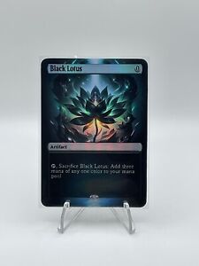 Black Lotus - Power 9 - Foil Custom sticker on MTG bulk card.