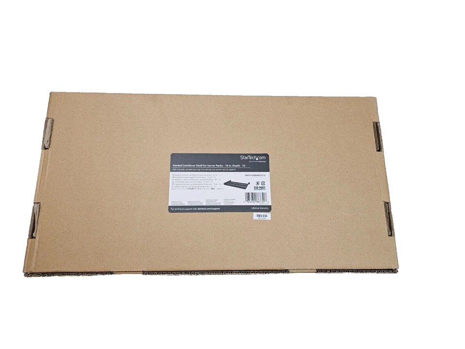 CABSHELFV1U Vented 1u Rack Shelf 10in Deep Mount StarTech
