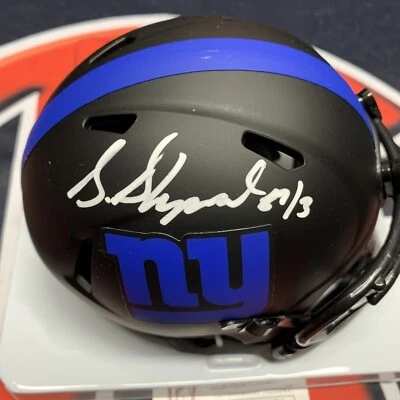 Sterling Shepard Signed New York Giants Eclipse Mini Helmet JSA COA Autographed - Image 1 of 3