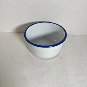 Mason Cash Enamour Ramekin Small Single Bowl White With Blue Trim - Picture 1 of 5