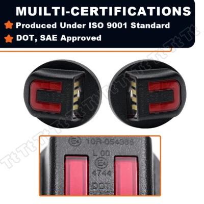 For Ford F150 F250 F350 2X LED License Plate Light Rear Bumper Tag Assembly Lamp - Image 1 of 4