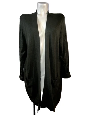 New GAP Sweater Women's Size XXL Deep Depths Green Bella Open Longline Cardigan - Image 1 of 4