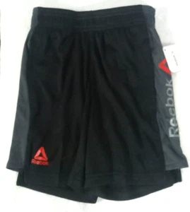 Reebok Boys Black, Gray & Red Athletic Basketball Shorts XS - Picture 1 of 4