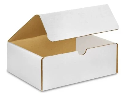 Uline S-15139 box boxes Literature Mailers - White-  8 x 7 x 3 - Qty 50 - Image 1 of 3