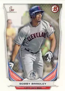(50) 2014 Bowman Draft Picks Bobby Bradley Rookie Karte LOT #DP86 Indianer - Bild 1 von 1