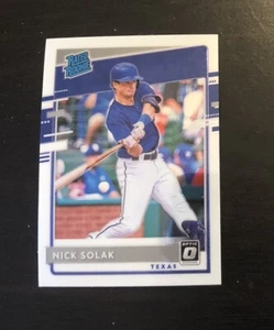Nick Solak 2020 Donruss Optic Rated Rookie #57 Texas Rangers - Picture 1 of 2