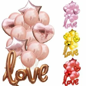 15pz/set Palloncini Matrimonio Compleanno Lattice Foil Palloncini Bambini Ragazzo Ragazza Baby Love - Foto 1 di 26