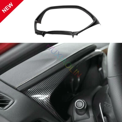 For Cadillac CT4 2020-2022 Carbon Fiber Steering Wheel Cover Decor Trim 1PCS Fit Foto 1 de 4