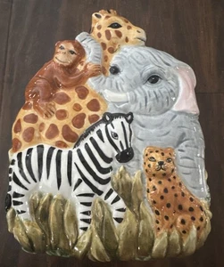 Wild Jungle Animal Jewelry Trinket Box Ceramic Lidded Kids Girls Boys Toys Decor - Foto 1 di 10