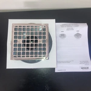 KOHLER K-9136-SN, quadratischer Duschablauf - lebendig poliertes Nickel - Bild 1 von 3