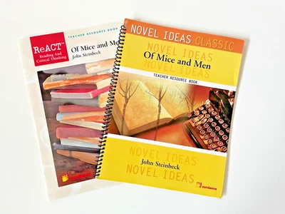 Of Mice and Men Novel Ideas Teacher Resource Books Sundance Set of 2 - Image 1 of 4