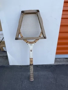 SIGNED Wilson Jack Kramer Autograph Wood Tennis Racket Monica Seles Jack Kramer - Picture 1 of 3