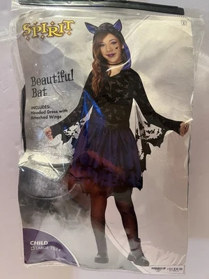 Hermoso vestido de Halloween disfraz de murciélago para niños Spirit Lg 12-14 nuevo Foto 1 de 4