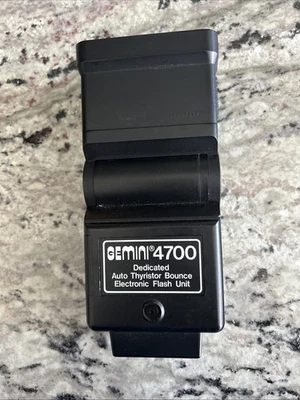 Gemini 4700 Dedicated Auto Thyristor Bounce Electronic Flash Unit For Minolta - Image 1 of 4