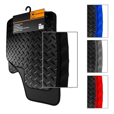 Fits Seat Alhambra 2006-2009 - Black Rubber Car Floor Mats - 4 Piece - Image 1 of 2