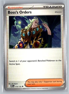 Boss's Orders 114/132 Pokemon Juego de cartas coleccionables Mega Evolution - Imagen 1 de 2