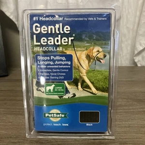 New sealed Gentle Leader Head Collar Large Dogs 60-130 Pounds Black - Picture 1 of 11