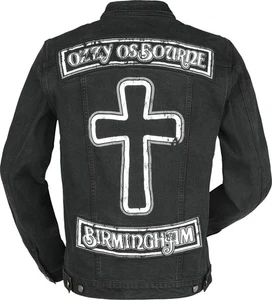Ozzy Osbourne Jacket Heavy Metal Band Denim Men's Black Jean Jacket XL New - Picture 1 of 6