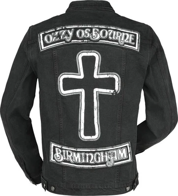 Chaqueta Ozzy Osbourne Banda de Metal Pesado Denim Para Hombre Chaqueta de Jean Negra XL Nueva Foto 1 de 4