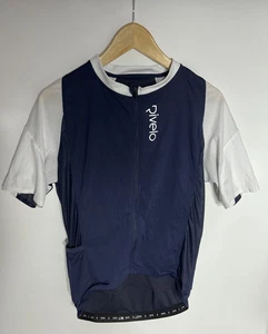Jersey de ciclismo Rivelo Fuente Escaladores | Para hombre | Azul/Blanco | Grande | Raro - Imagen 1 de 11