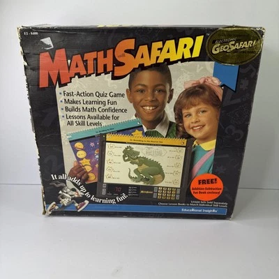 Math Safari Learning System w/ 9 Lesson Books Home Schooling Tested And Working - Image 1 of 4