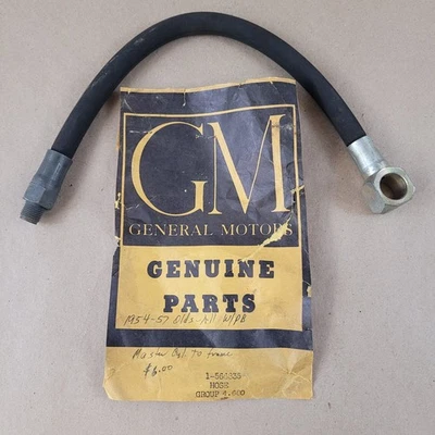 全新 NOS 原始设备制造商 GM 566835 Master CYLINDER 软管 1954-57 Oldsmobile 带动力制动器 — 第 1/4 张图片