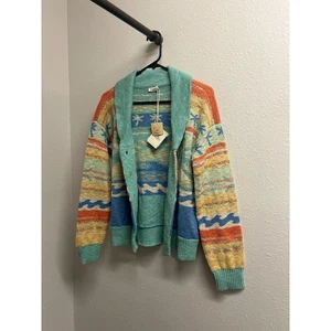 Neu mit Etikett Faherty Palm Isle 100 % Bio-Baumwolle Cardigan Pullover Größe Small UVP $ 298 - Bild 1 von 11