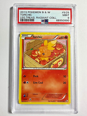 PSA 9 Mint Torchic Radiant Collection 2013 Pokemon Legendary Treasures #RC5