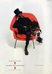 Silla Knoll Furniture Eero Saarinen #70 1966 anuncio impreso en color original - Imagen 1 de 1