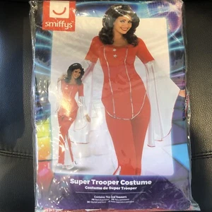 Smiffys Super Trooper Costume (top and trouser set only) Size L Uk 16-18 - Picture 1 of 12