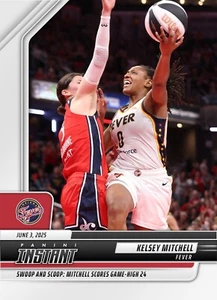2025 PANINI INSTANT WNBA #45 KELSEY MITCHELL - PRINT RUN 62 - Picture 1 of 2